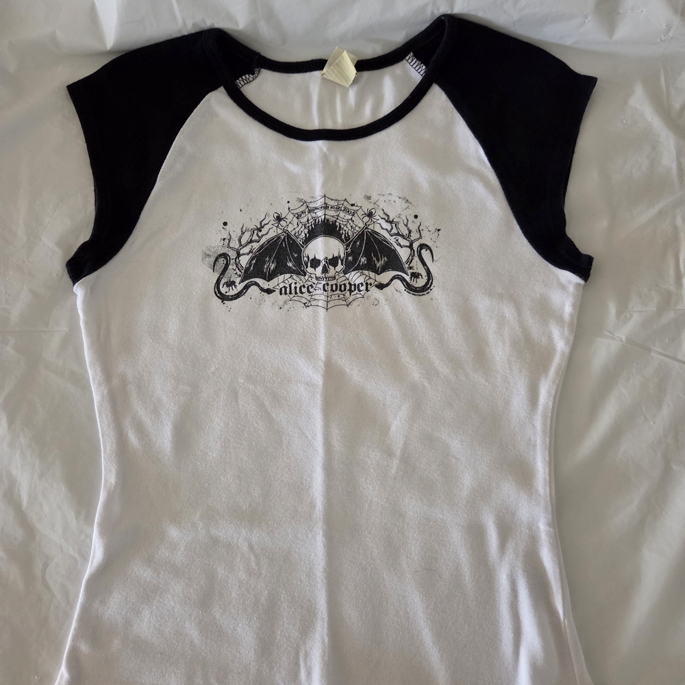 Alice Cooper Black and White Concert Tee